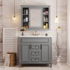 Whisen 36 in. Bathroom Storage Cabinet Bathroom Vanity with Top Sink,2 Soft Closing Doors and 2 Drawers - 2 of 4