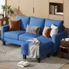 LACOO L-Shaped Sofa, Linen Fabric Couch with Reversible Chaise - 4 of 4