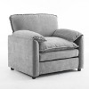 Maliang 38" Oversized Chenille Lounge Chair - Plush Reading Armchair with Thick Comfort Cushions, High Back Support & Wide Seat - 2 of 4