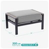 Sonkuki 2-Piece Ottomans with Solution-Dyed Fabric Cushion, Ideal for Patio - 3 of 4