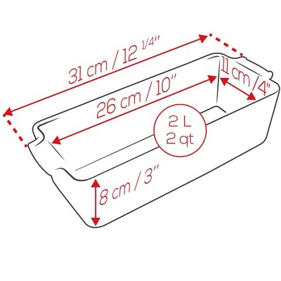 Ecru Ceramic Rectangular Non-stick Loaf Pan, 14 in