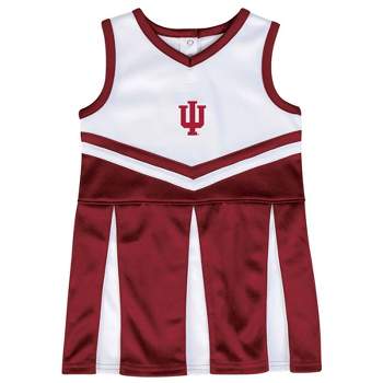 NCAA Indiana Hoosiers Girls' Short Sleeve Toddler Cheer Dress Set