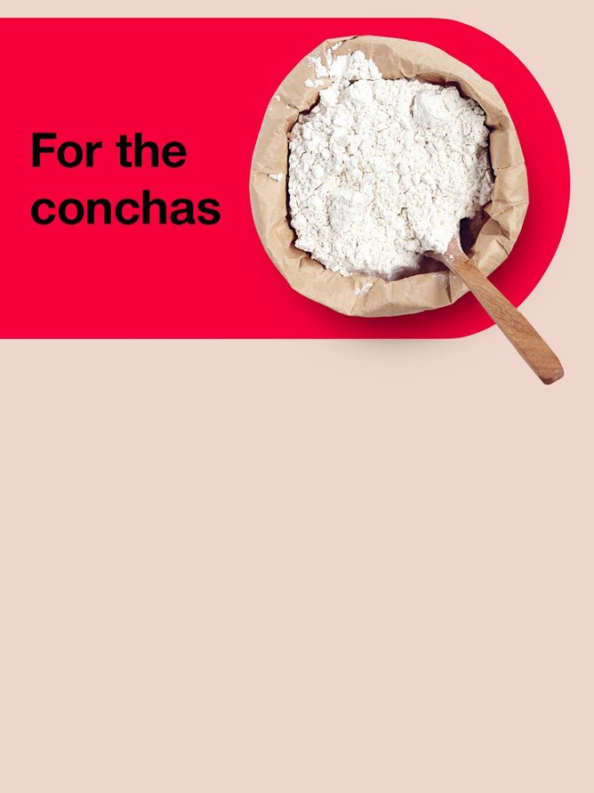 Ingredients for the conchas