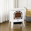 SEVOBAL Fireplace Insert Heater Mantel 3D Flame Fireplace Stove Bottom Air Outlet Fire Place Panoramic Fire Place Heater, White, 15.6"*10.6"*17.3" - 2 of 4