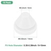 Unique Bargains Silicone Rubber Corrosion-Resistant Nap-in Locking Hole Plugs White - 3 of 4