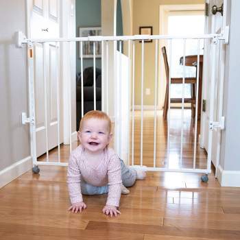 Toddleroo by North States Bright Choice - Puerta para bebé con puerta de  cierre automático. Puerta de bebé montada a presión para puertas, puerta  para