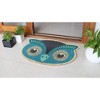 RugSmith Blue Machine Tufted Blue Owl Coir Doormat - 2 of 4