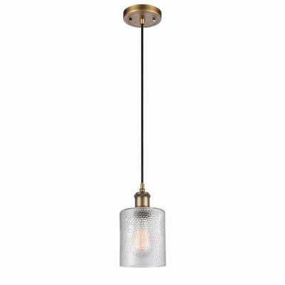 Cobbleskill - 1 Light Cord Hung Mini Pendant In Industrial Style-8 Inches Tall and 5 Inches Wide