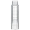 vidaXL Arched Gabion Basket 78.7"x11.8"x39.4"/47.2" - Sturdy, Weatherproof & Easily Assembled Protective Barrier Made of Galvanized Iron - 4 of 4