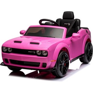 Black 12V Electric Ride On Car For Kids Dual Drive Adjustable Speed Bluetooth Led Headlights Parental Remote Control With 4 Point 5 Ah Battery Safe D - 1 of 4