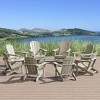 WestinTrends Malibu  HDPE Outdoor Folding Poly Adirondack Chair (Set of 8) - 2 of 4