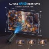 Mini Projector with WiFi and Bluetooth, 150" Portable Projector, 180°Adjustable Stand Smart Projector, 2.4G/5G/6G WiFi with Full HD 1080P - 3 of 4