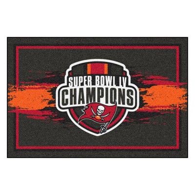 NFL Super Bowl LV Champions Tampa Bay Buccaneers 5'x8' Plush Area Rug