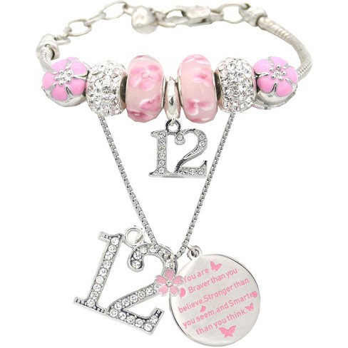 Happy Birthday 14th Birthday Gift for Girls Music Charm Bracelet Adjustable One Size Fits All Guitar Charm