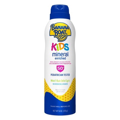 Banana Boat Kids Mineral Enriched Sunscreen Spray - SPF 50 - 6oz