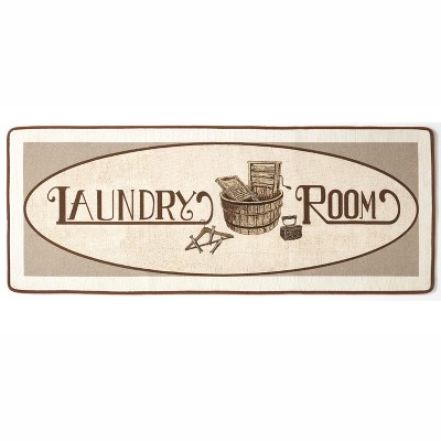 4'4"x6'9" Rectangle Tufted Runner Beige - The Lakeside Collection