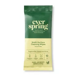 Lemon & Mint Multi-Surface Cleaning Wipes - 10ct - Everspring™