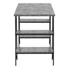 PAGED 47" L Computer Desk, Simple Modern Home Office Desk with 4 Shelves in 2 Different Sizes for Office, Study - 3 of 4