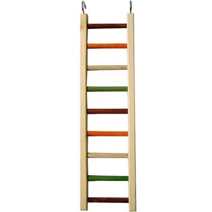 A&E Cage Company Happy Beaks Medium Wooden Hanging Ladder Bird Plush Toy - 1 of 1