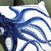 RightSide Designs Blue Octopus Embroidered Indoor/Outdoor Throw Pillow - 3 of 4