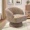 Pellebant Indoor Swivel Barrel Chair Modern 360 Degree Round Swivel Accent Chair Comfortable Upholstered Linen Fabric Swivel Sofa Chair - 2 of 4