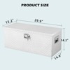 30 Inch Heavy Duty Aluminum Diamond Plate Tool Box Pick Up Truck Bed RV Trailer Toolbox - 2 of 4