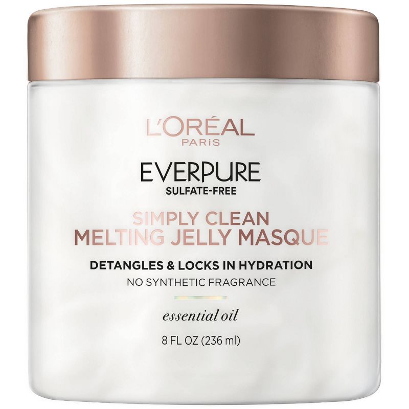 L&#39;Oreal Paris EverPure Simply Clean Melting Jelly Masque Hair Treatment - 8 fl oz, 1 of 10