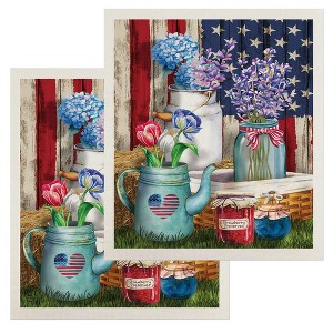 Briarwood Lane American Picnic Swedish Dishcloth (2-pack) - 1 of 4