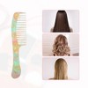 Unique Bargains Women's Acetate Wide Tooth Hair Comb Pink Green 1 Pc - 4 of 4