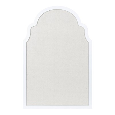 24" x 36" Holbrook Pinboard White - Kate & Laurel All Things Decor