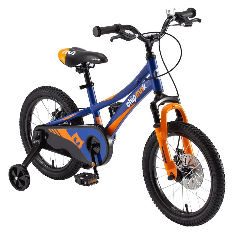 RoyalBaby Chipmunk Explorer Kids Bike with Dual Disc Brake, Training Wheels, Kickstand, Bell, & Tool Kit for Boys and Girls Ages 4 to 8, 2 of 7