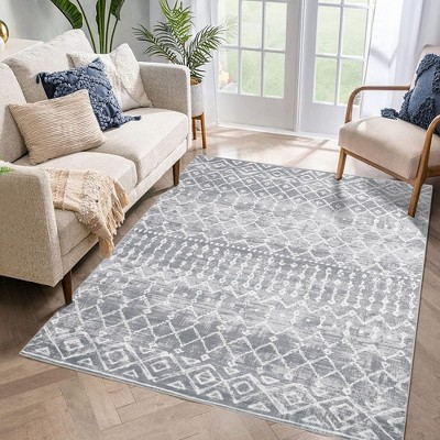 Area Rugs Boho Moroccan Rugs for Living Room Carpet Abstract Rugs for Bedroom Soft Distressed Rug