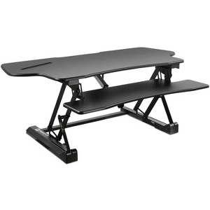 Mount-It! Electric Standing Desk Converter | 48 in. Extra Wide Motorized Sit Stand Desk w/ Built in USB Port | Ergonomic Height Adjustable Workstation - 1 of 4