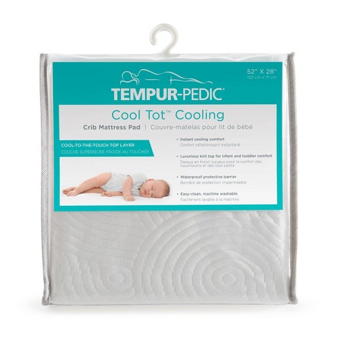 Sealy Cooling Moisture Wicking Waterproof Crib Mattress Pad - White : Target