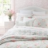 Laura Ashley Melany Rose Print Quilt Set Pink - 3 of 4