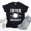 Simply Sage Market Women's Irish University Clover Short Sleeve Garment Dyed Tee - 3 of 4