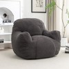 NicBex Teddy Fabric Bean Bag Chair with Memory Foam,Fluffy Lazy Sofa Chair for Adults and Kids,Modern Lounge Chair for Living Room - 2 of 4