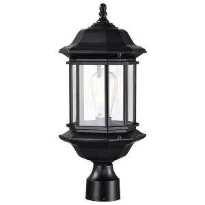 Nuvo Lighting Hopkins 1 - Light Lantern in  Matte Black - 1 of 4