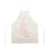 Unique Bargains Christmas Aprons Linen Beige White Red 21.65"x26.77" 1 Pcs - 4 of 4