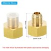 Unique Bargains Fit Air Gas Line Refrigeration Brass SAE 45 Degree Flare Plumbing Connectors - 2 of 4