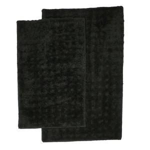 The Lakeside Collection 2-Pc. Soft Sensations Waffle Micropoly Bath Set - 1 of 3