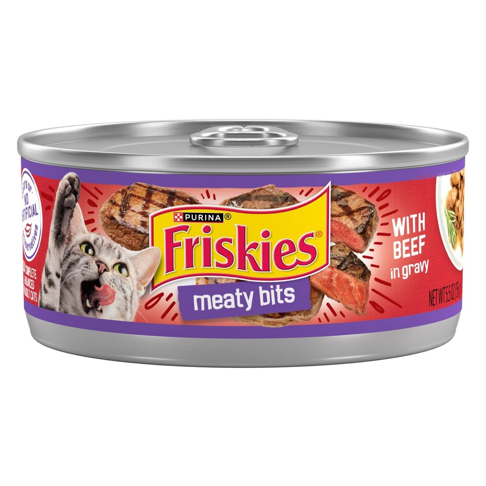 UPC 050000423149 product image for Purina Friskies Meaty Bits with Beef In Gravy Wet Cat Food - 5.5oz | upcitemdb.com