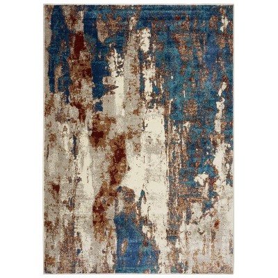 Photo 1 of Luxe Weavers Lagos Collection Abstract Woven Area Rug