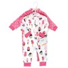 Hudson Baby Infant Girl Plush Jumpsuits, Ice Cream - image 2 of 4