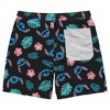 Men's Disney Leaf Print Swim Shorts - Black - image 2 of 3