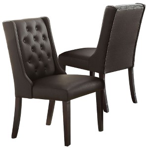 NicBex Set of 2 Dining Chair with Tufted Button Back & Wood legs for Living Room - 1 of 4