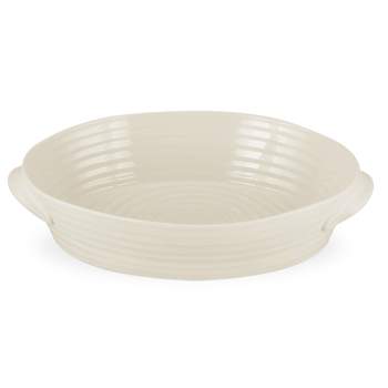 Portmeirion Sophie Conran Large Handled Oval Roasting Dish - Pebble