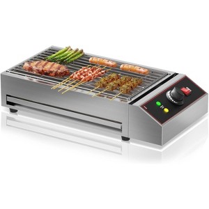Electric Indoor Grill, 1800W Commercial Portable BBQ Grill Smokeless Countertop Grill - 1 of 4