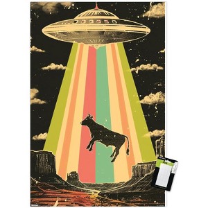 Trends International Ray Heere - Cow Abduction 5 Unframed Wall Poster Prints - 1 of 4