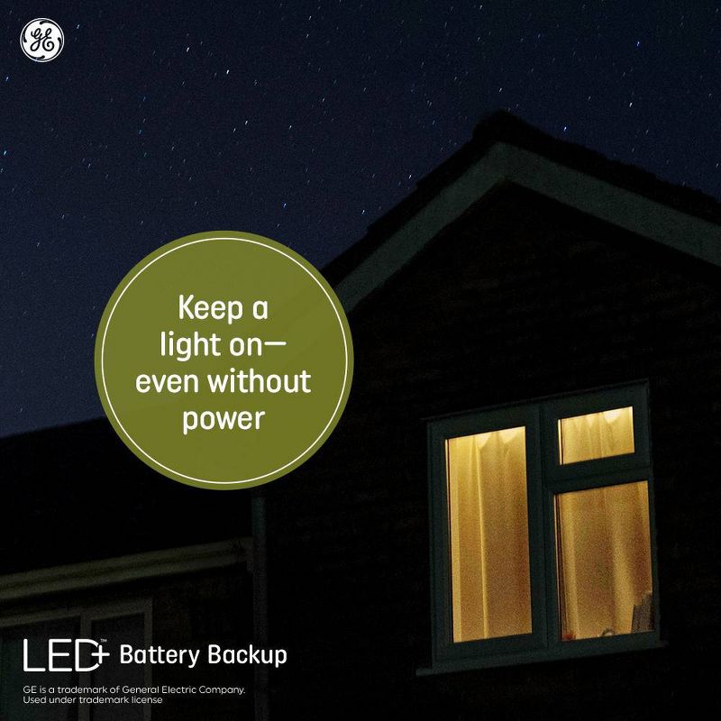 GE LED+ Battery Backup Light Bulb, 5 of 9
